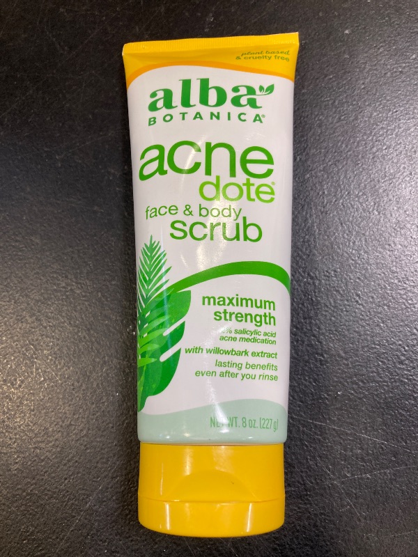 Photo 1 of Alba Botanica Acnedote Maximum Strength Face & Body Scrub, 8 Oz