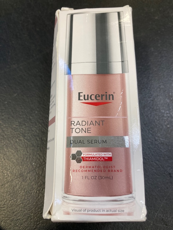 Photo 1 of Eucerin Radiant Tone Dual Serum Dark Spot Corrector, Dark Spot Serum with Thiamidol and Hyaluronic Acid, Helps Visibly Reduce the Look of Persistent Dark Spots, 1 Fl Oz Bottle