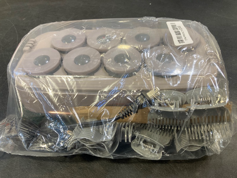 Photo 1 of INFINITIPRO BY CONAIR Ceramic Flocked Hot Rollers for Long, Medium, and All Hair - Hair Curler - Hair Roller Clips Included - 2 inch Rollers