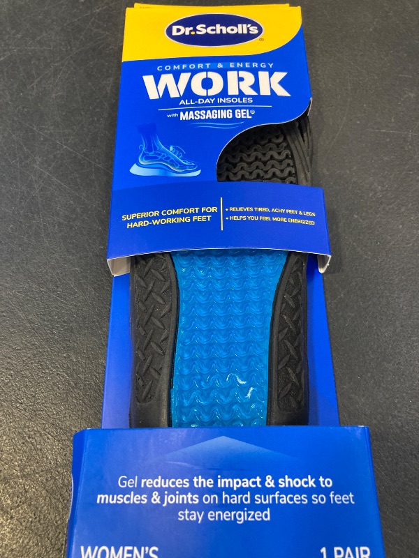 Photo 1 of Work All-Day Superior Comfort Insoles (with) Massaging Gel, Women, 1 Pair, Trim to Fit