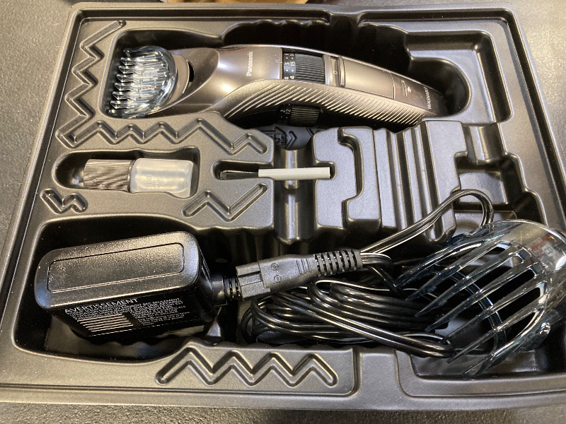 Photo 1 of Panasonic Performance Hair Clippers with 2 Attachments and Adjustable Length Settings, Corded or Cordless Trimmer for Hair and Beard - ER-GC63-H (Silver)