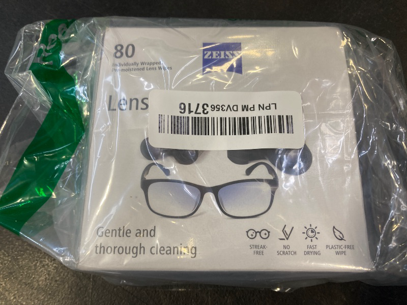 Photo 1 of ZEISS Pre-Moistened Lens Cleaning Wipes, 80 Count