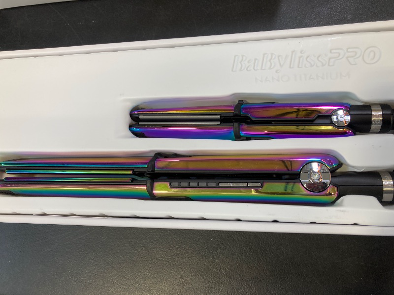 Photo 1 of BabylissPRO® Nano Titanium™ Iridescent Prima3100 & Prima2000 Styling Irons Prepack