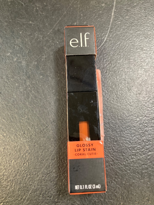 Photo 1 of e.l.f. Glossy Lip Stain, Long-Lasting, Lightweight Lip Stain For A Sheer Pop Of Color & Subtle Gloss Finish, Vegan & Cruelty-Free, Coral Cutie
