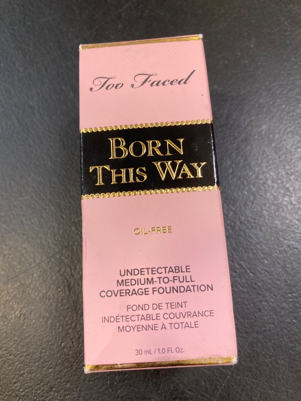 Photo 1 of Too Faced Born This Way Natural Finish Longwear Liquid Foundation | Medium-To-Full Coverage | Hydrating + Oil Free, 1 Fl Oz, Natural Beige
