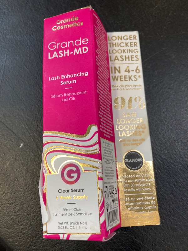 Photo 1 of Grande Cosmetics GrandeLASH-MD Lash Enhancing Serum, 1 ml - 6-week starter supply