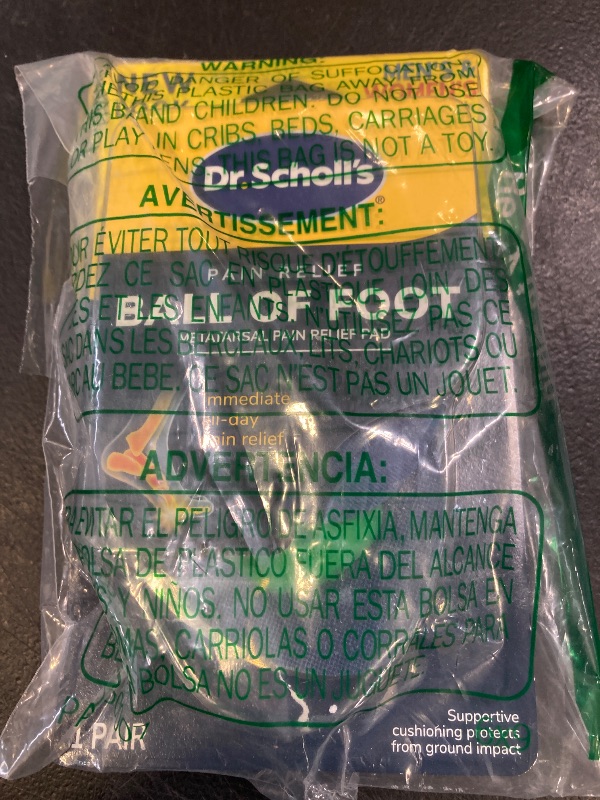 Photo 1 of Dr. Scholl's Metatarsal Pad, Insoles for Immediate All-Day Ball of Foot Pain Relief, Lifts & Reduces Pressure, Men's and Women's, Unisex 1 Pair of Cushion Inserts