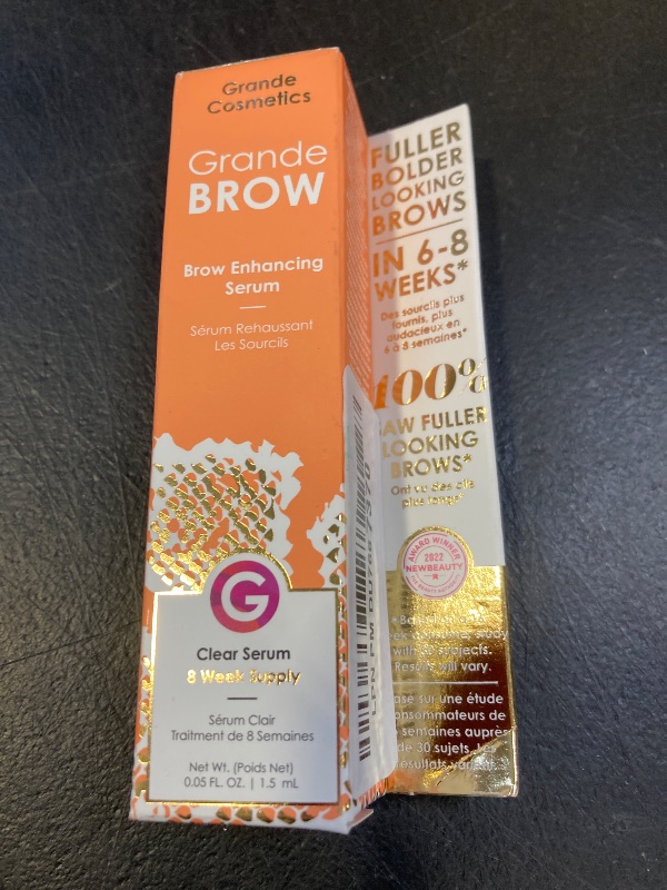 Photo 1 of Grande Cosmetics GrandeBROW Brow Enhancing Serum, 8 Week Starter Supply , 0.05 Fl Oz (Pack of 1)