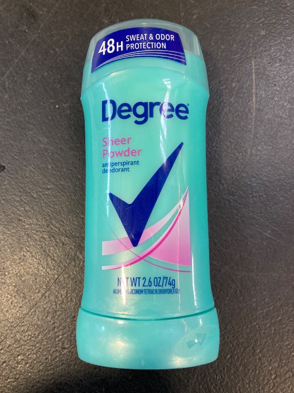 Photo 1 of Degree Original Antiperspirant Deodorant Sheer Powder 48-Hour Sweat & Odor Protection Antiperspirant for Women 2.6 oz