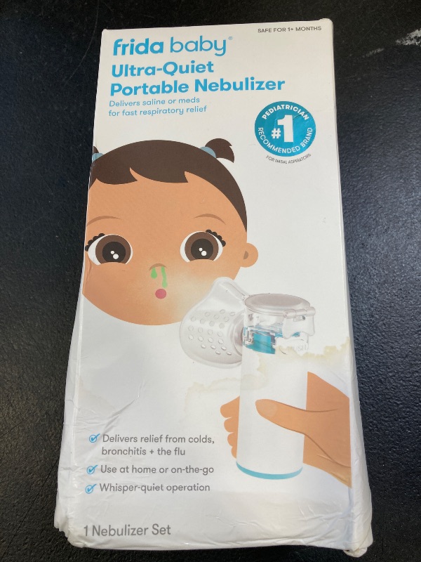 Photo 1 of Frida Baby Nebulizer for Babies, Portable Nebulizer for Kids, Babies & Infants, Ultra-Quiet Handheld Nebulizer with Mask + Diffuser, Congestion + Flu Relief