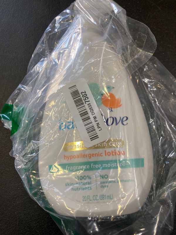Photo 1 of Baby Dove Face and Body Lotion for Sensitive Skin Moisture Fragrance-Free Baby Lotion 20 oz