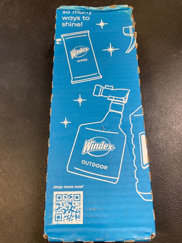 Photo 1 of Windex Glass and Window Cleaner Spray Bottle, Packaging Designed to Prevent Leakage and Breaking, Surface Cleaning Spray, Original Blue Scent, 23 Fl Oz
