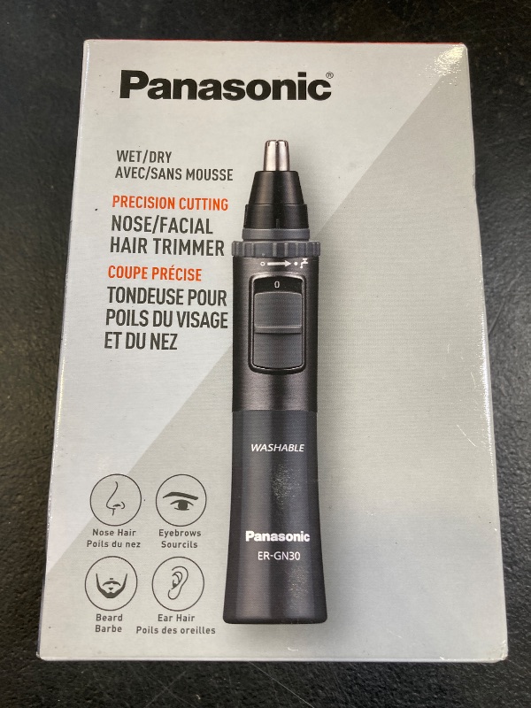 Photo 1 of Panasonic Men’s Ear and Nose Hair Trimmer, Wet Dry Hypoallergenic Dual Edge Blade - ER-GN30-H