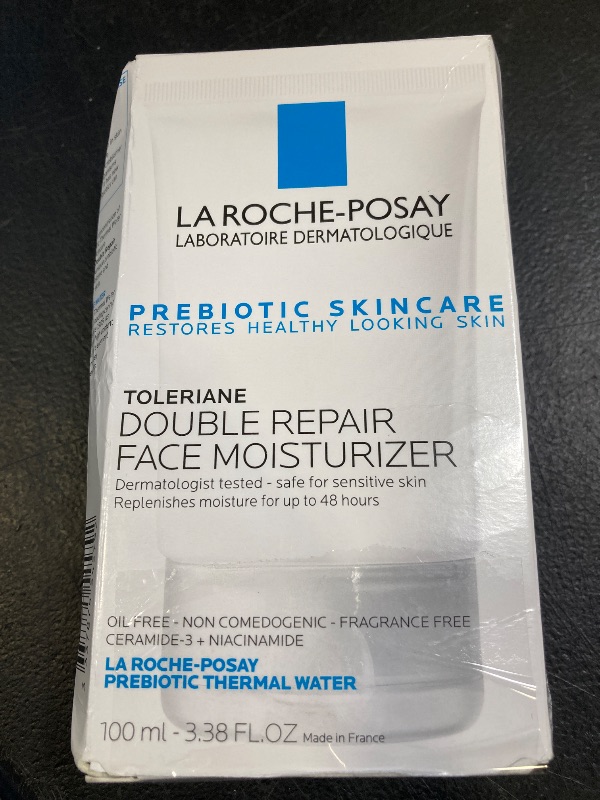 Photo 1 of La Roche Posay Toleriane Double Repair Face Moisturizer, Daily Moisturizer Face Cream with Ceramide and Niacinamide for All Skin Types, Oil Free, Fragrance Free
