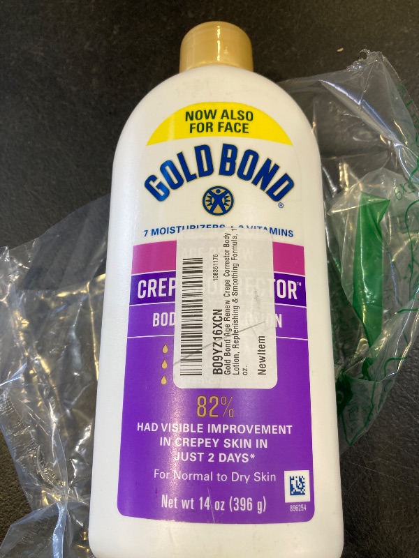 Photo 1 of Gold Bond Age Renew Crepe Corrector Body & Face Lotion, Replenishing & Smoothing Formula, 14 oz., Packaging may vary