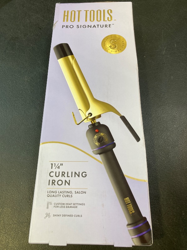 Photo 1 of Hot Tools 1 1/4" Curling Iron for Beginners | Long-Lasting Results, Defined Curls and Easy to Use with Temperature Control for All Hair Types up to 430?