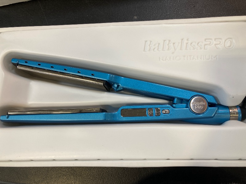 Photo 1 of BaBylissPRO Nano Titanium Ionic Flat Iron Hair Straightener, 1 3/4" Hair Straightener Iron for Smooth, Shiny, Frizz- Free Hair and All Hair Types