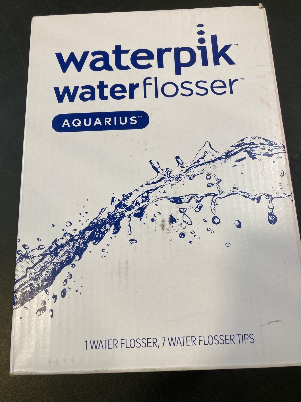 Photo 1 of Waterpik Aquarius Water Flosser For Teeth Cleaning, Gums, Braces, Dental Care, Electric Power With 10 Settings, 7 Tips For Multiple Users And Needs, ADA Accepted, White WP-660, Packaging May Vary