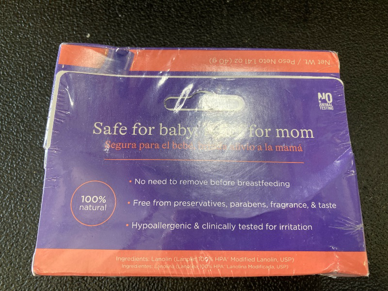 Photo 1 of Lansinoh Lanolin Nipple Cream Safe for Breastfeeding Baby, 100% Natural Nipple Butter for Mom, Breastfeeding Essentials, 1.41 Ounces (2 Pack)