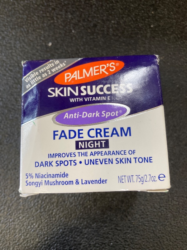 Photo 1 of Palmer's Skin Success Anti-Dark Spot Nighttime Fade Cream with Retinol & Niacinamide, Dark Spot Corrector for Face, Night Moisturizer Helps Reduce Dark Spots, Fine Lines & Wrinkles, 2.7 Ounce