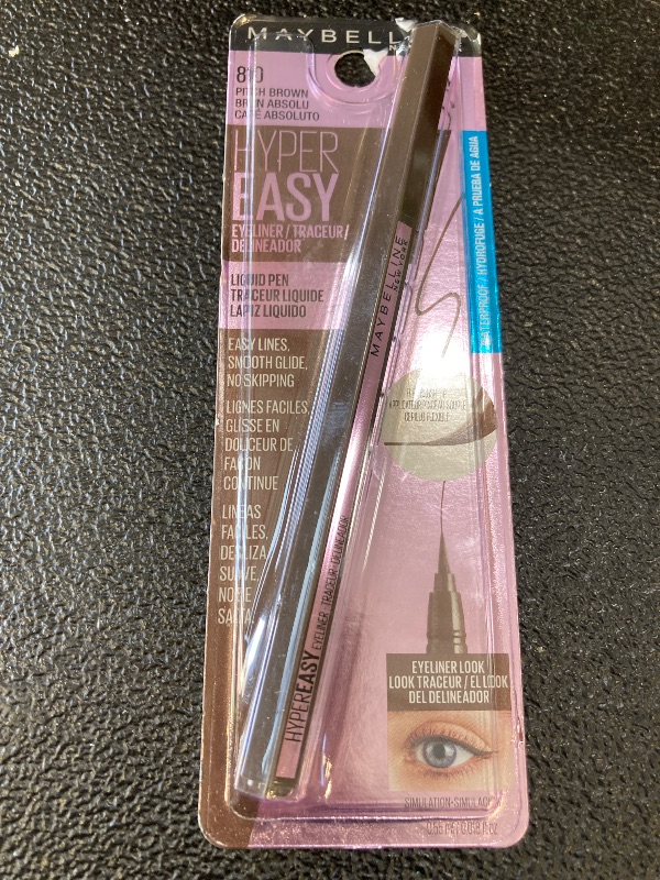 Photo 1 of MAYBELLINE New York Hyper Easy Liquid Pen No-Skip Waterproof Eyeliner, Satin Finish, Pitch Brown
