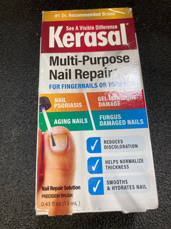 Photo 1 of Kerasal Multi-Purpose Nail Repair, Nail Solution for Discolored and Damaged Nails, 0.43 fl oz