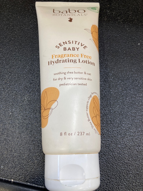 Photo 1 of Babo Botanicals Sensitive Baby Fragrance-Free Daily Hydrating Baby Lotion- For body & face - For Babies, Kids & Adults with Sensitive Skin - EWG Verified - Vegan (Packaging may vary)