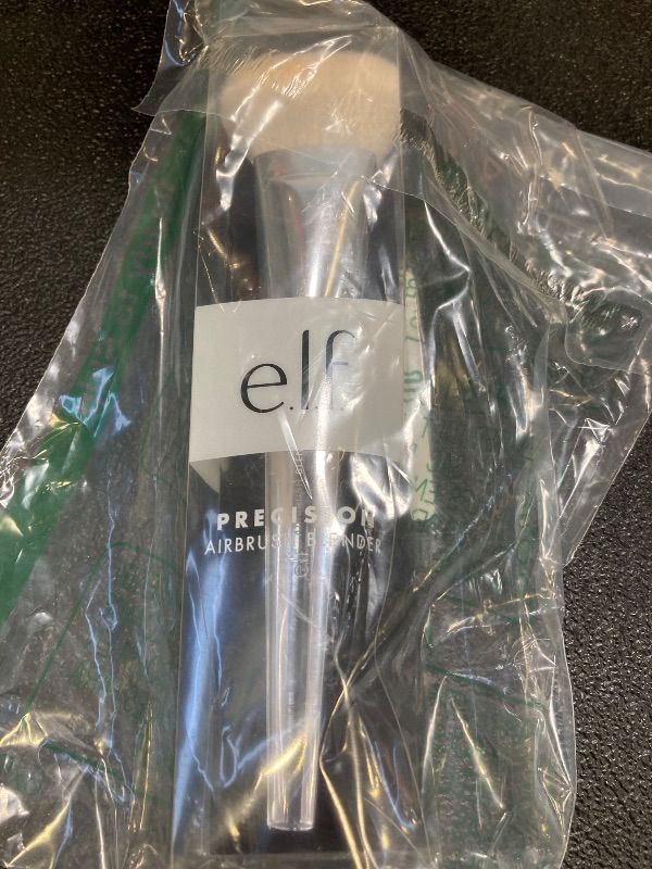 Photo 1 of e.l.f. Precision Airbrush Blender, Angled Makeup Brush For Applying Liquids, Creams Or Powders, Creates Sheer Or Full Coverage, Vegan & Cruelty-Free