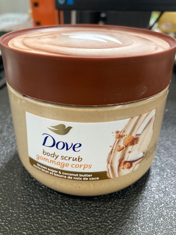 Photo 1 of Dove Brown Sugar and Coconut Body Scrub Exfoliates and Deeply Nourishes for Smooth, Radiant Skin 15oz