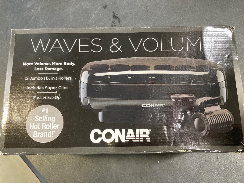 Photo 1 of Conair Hot Rollers Hair Curlers for Long, Medium and All Hair | Heated Rollers with Hair Roller Clips Included | 1 1/2-inch Rollers | Amazon Exclusive