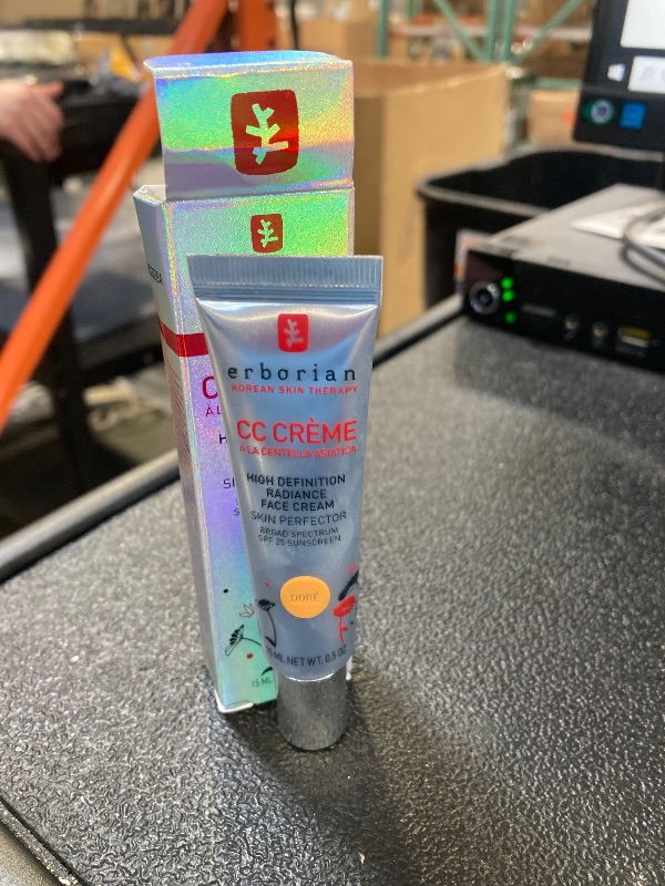 Photo 1 of Erborian Color Correcting CC Cream with Centella Asiatica, Tan (Dore) - Light Multi-Purpose Facial Concealer with Illuminating Finish Soothes & Hydrates - SPF Korean Skincare Skin Perfector - 0.5 Oz