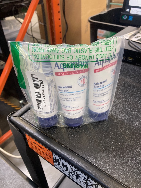 Photo 1 of Aquaphor Healing Ointment - Travel Size Protectant for Cracked Skin - Dry Hands, Heels, Elbows, Lips, Packaging May Vary, 1.75 Ounce (Pack of 3)