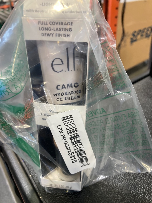Photo 1 of e.l.f. Hydrating Camo CC Cream, SPF 30, Color Correcting Full Coverage Foundation For A Dewy Finish, Vegan & Cruelty-Free, Light 205 N