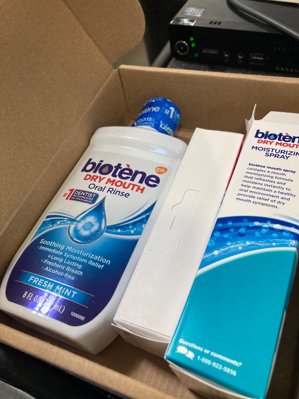 Photo 1 of biotène Dry Mouth Management Oral Rinse, Dry Mouth Spray and Moisturizing Gel - 1 Kit