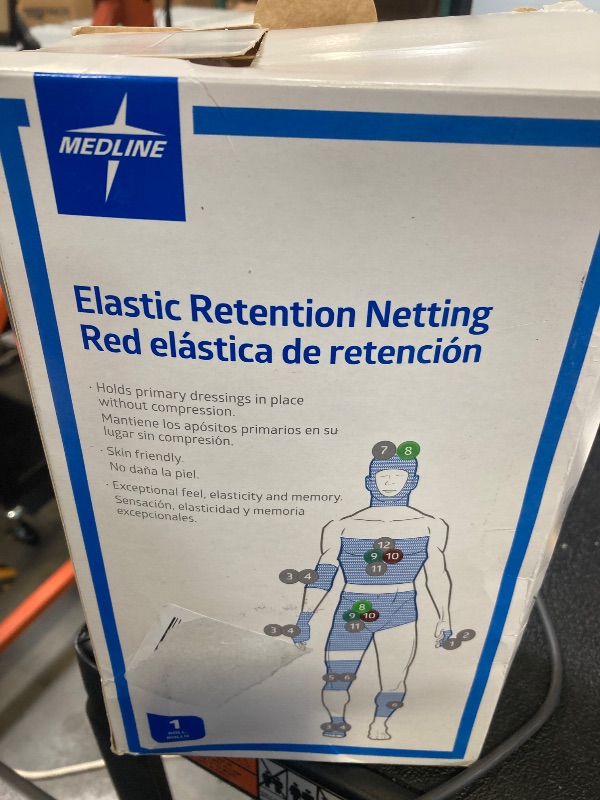Photo 1 of Medline Stretch Tubular Elastic Dressing Retention Net, Size 10, 41" x 25 yd., Ideal for Wound Care, Single Pack