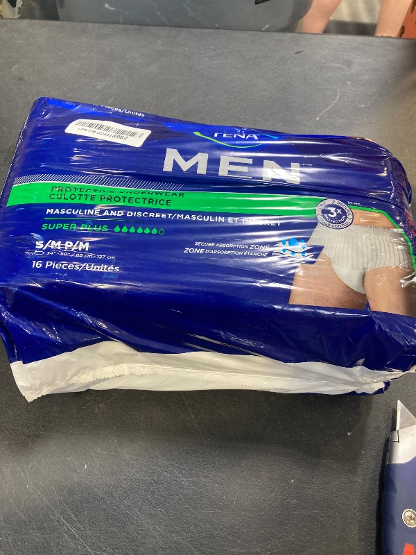 Photo 1 of Tena Incontinence Underwear for Men, Protective, Medium/Large, 16 Count