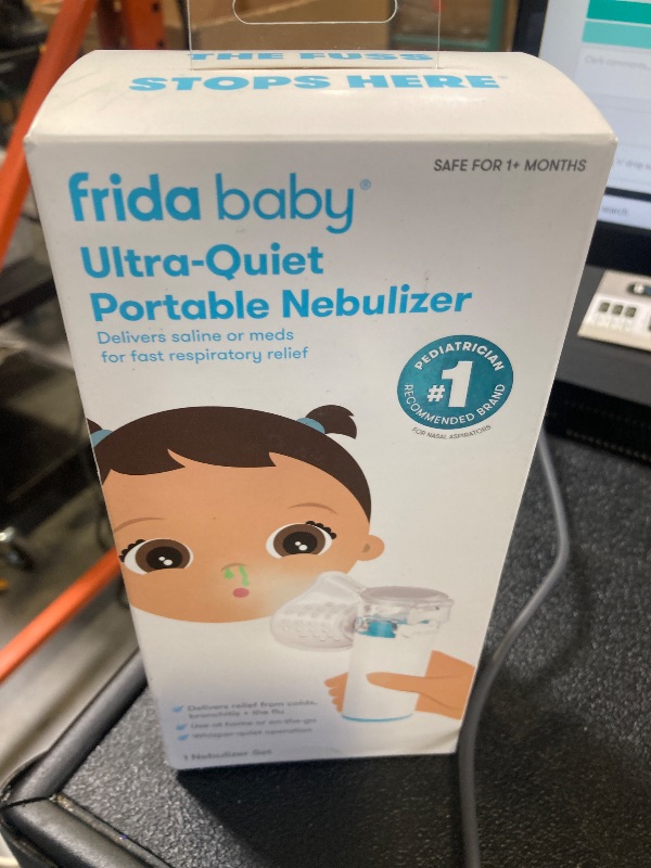Photo 1 of Frida Baby Nebulizer for Babies, Portable Nebulizer for Kids, Babies & Infants, Ultra-Quiet Handheld Nebulizer with Mask + Diffuser, Congestion + Flu Relief