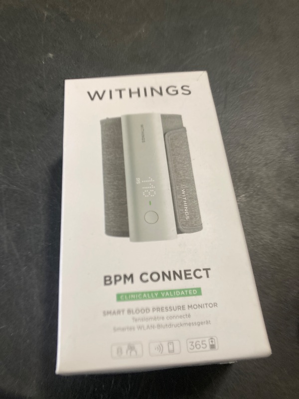 Photo 1 of Withings BPM Connect - Digital Blood Pressure Cuff & Heart Rate Monitor - Blood Pressure Machine Arm Cuff, FDA Cleared, FSA/HSA Eligible, IOS & Android