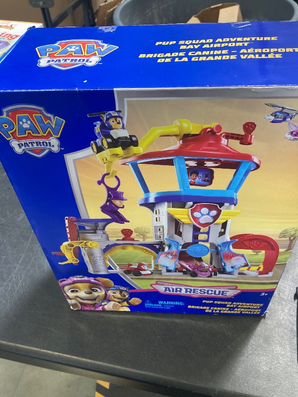 Photo 1 of PAW Patrol: Air Rescue, Pup Squad Adventure Bay Airport Playset, with Chase Toy Car Vehicle Launcher, Kids Toys for Boys and Girls 3+