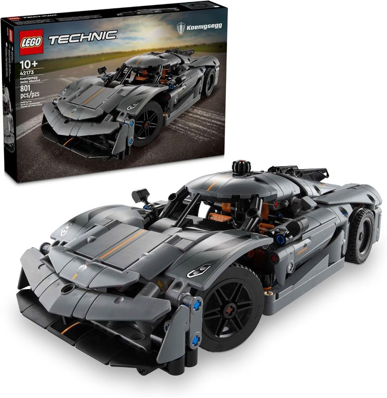 Photo 1 of LEGO Technic Koenigsegg Jesko Absolut Grey Hypercar, Sports Car Building Toy Set for Boys and Girls, Vehicle Racing Car for Kids, Buildable Model Kit, Sports Car Toy, Motor