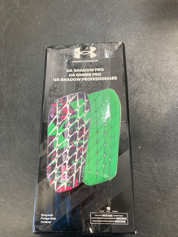 Photo 1 of UA Shadow Pro Shin Guards Glitch/Vapor Green M