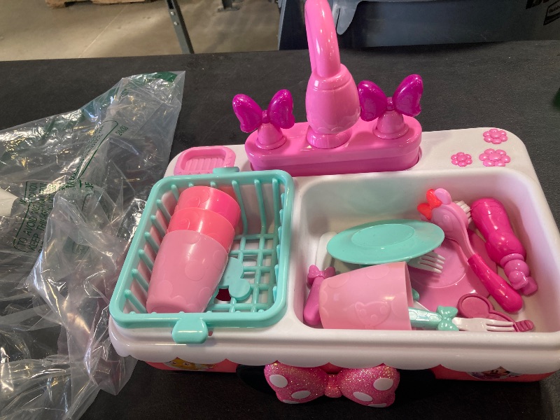 Photo 1 of Minnie's Happy Helpers Magic Sink Set, Pretend Play Working Sink, Kids Toys for Ages 3 Up by Just Play