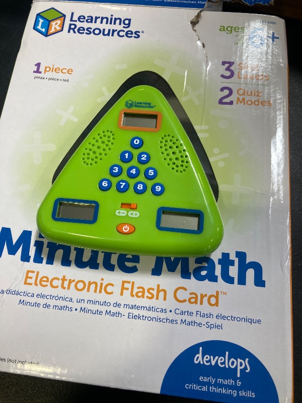 Photo 1 of LEARNING RESOURCES Minute Math Electronic Flash Card