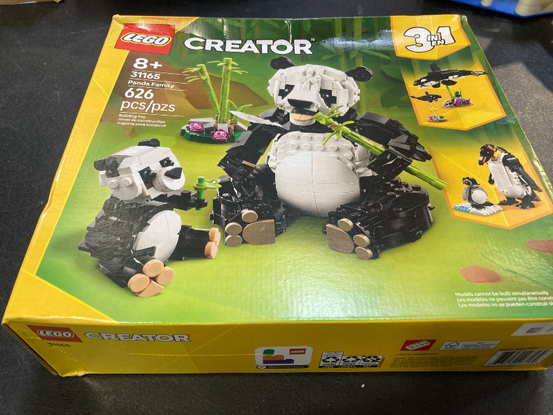 Photo 1 of LEGO Creator 3 in 1 Wild Animals Panda Family - Building Toy with 3 Building Options, Panda, Penguin, or Orca - Animal Figures for Kids, Girls and Boys, Ages 8+ - Gift Idea for Birthdays - 31165