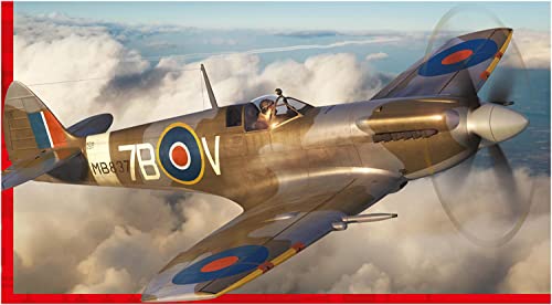 Photo 1 of Airfix Model Set - A05117A Supermarine Spitfire Mk.XII Model Building Kit - Plastic Model Plane Kits for Adults & Children 8+, Set includes Sprues & Decals - 1:48 Scale Model