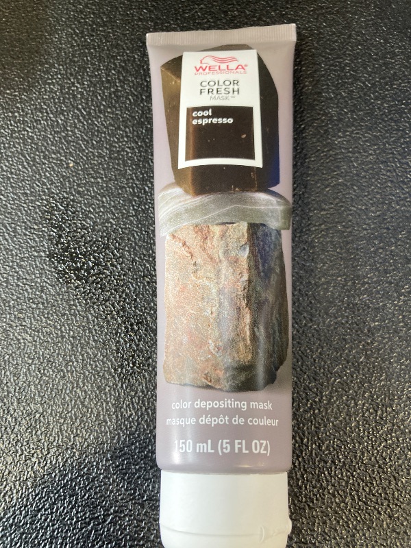 Photo 1 of Wella Professionals Color Fresh Masks |Cool Espresso |Natural Shade |Temporary Color |Damage Free |Color-Depositing Hair Mask With Avocado Oil|Silicone-Free|5 Fl Oz
