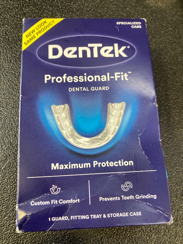 Photo 1 of DenTek Mouth Guard for Nighttime Teeth Grinding, Professional-Fit Dental Guard, 1 Count