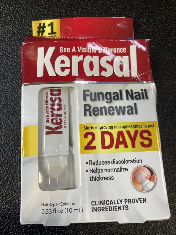 Photo 1 of Kerasal Nail Renewal, Restores Appearance of Discolored or Damaged Nails, 0.33 fl oz (Packaging May Vary)