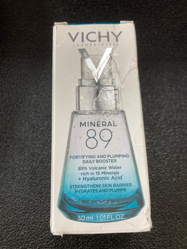 Photo 1 of Vichy Mineral 89 Fortifying & Hydrating Daily Skin Booster, Pure Hyaluronic Acid Serum For Face, Plumps & Hydrates, Repairs Skin Barrier, Lightweight Moisturizing Gel, Fragrance Free & Oil-Free