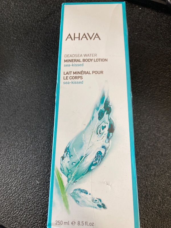 Photo 1 of AHAVA Dead Sea Water Mineral Body Lotion, Sea-Kissed - Provides All Day Hydration, Helps Fight Dehydration, Refines Skin's Texture, Enriched with Exclusive Osmoter, Aloe Vera & Witch Hazel, 8.5 Fl.Oz